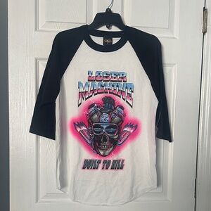 Loser Machine Graphic Long Sleeve Tee - Black & White